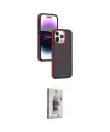 ieg™ iPhone 15 Pro Kılıf Yörünge Klasik - Siyah Bilvis 3D Cam Ekran Koruyucu
