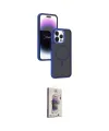 ieg™ iPhone 15 Pro Kılıf Yörünge Klasik - Siyah Bilvis 3D Cam Ekran Koruyucu