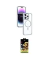 ieg™ iPhone 15 Pro Kılıf Yörünge Klasik - Siyah Buffer Cam Ekran Koruyucu
