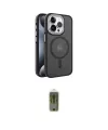 ieg™ iPhone 15 Pro Kılıf Yörünge Klasik - Siyah Joko Magic 5D Hayalet Cam