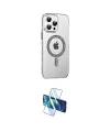 ieg™ iPhone 15 Pro Kılıf Yörünge Koleksiyonu - Siyah 3D Antistatik Cam Ekran Koruyucu