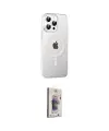 ieg™ iPhone 15 Pro Kılıf Yörünge Koleksiyonu - Siyah Bilvis 3D Cam Ekran Koruyucu