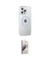 ieg™ iPhone 15 Pro Kılıf Yörünge Koleksiyonu - Siyah Bilvis 3D Mat Cam Ekran Koruyucu