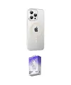 ieg™ iPhone 15 Pro Kılıf Yörünge Koleksiyonu - Siyah Bilvis 5in1 3D Magic Cam Ekran Koruyucu