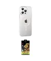 ieg™ iPhone 15 Pro Kılıf Yörünge Koleksiyonu - Siyah Buffer Cam Ekran Koruyucu