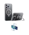 ieg™ iPhone 15 Pro Kılıf Zirve Çizgi Prime - Siyah 3D Antistatik Seramik Nano Ekran Koruyucu