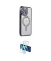 ieg™ iPhone 15 Pro Kılıf Zirve Doku Prime - Siyah 3D Antistatik Cam Ekran Koruyucu