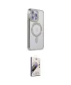ieg™ iPhone 15 Pro Kılıf Zirve Doku Prime - Siyah Bilvis 3D Mat Cam Ekran Koruyucu