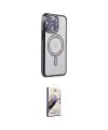 ieg™ iPhone 15 Pro Kılıf Zirve Doku Prime - Siyah Bilvis 3D Mat Cam Ekran Koruyucu