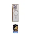 ieg™ iPhone 15 Pro Kılıf Zirve Doku Prime - Siyah Buffer Hayalet Cam Ekran Koruyucu