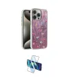 ieg™ iPhone 15 Pro Kılıf Zirve Modern Prime - Siyah 3D Antistatik Cam Ekran Koruyucu