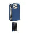 ieg™ iPhone 15 Pro Kılıf Zirve Modern Prime - Siyah 3D Antistatik Hayalet Cam Ekran Koruyucu