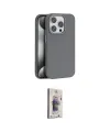ieg™ iPhone 15 Pro Kılıf Zirve Modern Prime - Siyah Bilvis 3D Cam Ekran Koruyucu