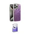 ieg™ iPhone 15 Pro Kılıf Zirve Modern Prime - Siyah Bilvis 5in1 5D Magic Hayalet Cam Ekran Koruyucu