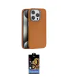 ieg™ iPhone 15 Pro Kılıf Zirve Modern Prime - Siyah Buffer Hayalet Cam Ekran Koruyucu