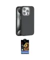 ieg™ iPhone 15 Pro Kılıf Zirve Modern Prime - Siyah Buffer Hayalet Cam Ekran Koruyucu