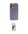 ieg™ iPhone 15 Pro Max Kılıf Ahenk Çizgi Prime - Siyah Bilvis 3D Mat Cam Ekran Koruyucu