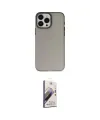 ieg™ iPhone 15 Pro Max Kılıf Ahenk Çizgi Prime - Siyah Bilvis 3D Mat Cam Ekran Koruyucu