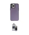 ieg™ iPhone 15 Pro Max Kılıf Ahenk Çizgi Prime - Siyah Vanessa Magic Hayalet Cam