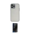 ieg™ iPhone 15 Pro Max Kılıf Ahenk Çizgi Serisi - Siyah 3D Antistatik Hayalet Cam Ekran Koruyucu