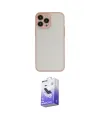 ieg™ iPhone 15 Pro Max Kılıf Ahenk Çizgi Serisi - Siyah Bilvis 5in1 5D Magic Hayalet Cam Ekran Koruyucu
