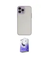 ieg™ iPhone 15 Pro Max Kılıf Ahenk Çizgi Serisi - Siyah Bilvis 5in1 5D Magic Hayalet Cam Ekran Koruyucu