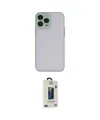ieg™ iPhone 15 Pro Max Kılıf Ahenk Çizgi Serisi - Siyah Bilvis Hayalet Cam Ekran Koruyucu