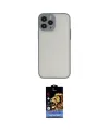 ieg™ iPhone 15 Pro Max Kılıf Ahenk Çizgi Serisi - Siyah Buffer Hayalet Cam Ekran Koruyucu