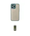 ieg™ iPhone 15 Pro Max Kılıf Ahenk Çizgi Serisi - Siyah Joko Magic 5D Hayalet Cam