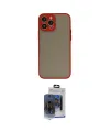 ieg™ iPhone 15 Pro Max Kılıf Ahenk Çizgi Serisi - Siyah Vanessa Magic Cam