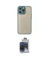 ieg™ iPhone 15 Pro Max Kılıf Ahenk Çizgi Serisi - Siyah Vanessa Magic Cam