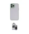 ieg™ iPhone 15 Pro Max Kılıf Ahenk Çizgi Serisi - Siyah Vanessa Magic Hayalet Cam