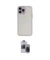 ieg™ iPhone 15 Pro Max Kılıf Ahenk Çizgi Serisi - Siyah Vanessa Magic Hayalet Cam