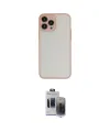 ieg™ iPhone 15 Pro Max Kılıf Ahenk Çizgi Serisi - Siyah Vanessa Magic Hayalet Cam