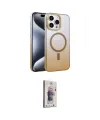 ieg™ iPhone 15 Pro Max Kılıf Ahenk Doku Özel Seri - Siyah Bilvis 3D Cam Ekran Koruyucu