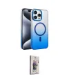 ieg™ iPhone 15 Pro Max Kılıf Ahenk Doku Özel Seri - Siyah Bilvis 3D Cam Ekran Koruyucu