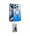 ieg™ iPhone 15 Pro Max Kılıf Ahenk Doku Özel Seri - Siyah Bilvis Hayalet Cam Ekran Koruyucu