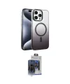 ieg™ iPhone 15 Pro Max Kılıf Ahenk Doku Özel Seri - Siyah Vanessa Magic Cam
