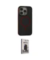 ieg™ iPhone 15 Pro Max Kılıf Ahenk Form Serisi - Siyah Bilvis Hayalet Cam Ekran Koruyucu