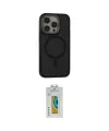 ieg™ iPhone 15 Pro Max Kılıf Ahenk Form Serisi - Siyah Polymer Nano Ekran Koruyucu