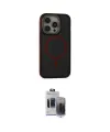 ieg™ iPhone 15 Pro Max Kılıf Ahenk Form Serisi - Siyah Vanessa Magic Hayalet Cam