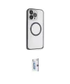 ieg™ iPhone 15 Pro Max Kılıf Ahenk Işık Serisi - Siyah Bilvis 0.18mm Plus Cam Ekran Koruyucu