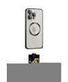 ieg™ iPhone 15 Pro Max Kılıf Ahenk Işık Serisi - Siyah Buffer Cam Ekran Koruyucu