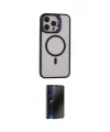 ieg™ iPhone 15 Pro Max Kılıf Ahenk Klasik Özel Seri - Siyah 3D Antistatik Hayalet Cam Ekran Koruyucu
