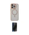 ieg™ iPhone 15 Pro Max Kılıf Ahenk Klasik Özel Seri - Siyah 3D Antistatik Hayalet Cam Ekran Koruyucu