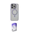 ieg™ iPhone 15 Pro Max Kılıf Ahenk Klasik Özel Seri - Siyah Bilvis 5in1 3D Magic Cam Ekran Koruyucu