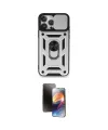 ieg™ iPhone 15 Pro Max Kılıf Ahenk Klasik - Siyah 3D Antistatik Mat Seramik Nano Ekran Koruyucu