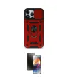 ieg™ iPhone 15 Pro Max Kılıf Ahenk Klasik - Siyah 3D Antistatik Mat Seramik Nano Ekran Koruyucu