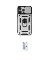 ieg™ iPhone 15 Pro Max Kılıf Ahenk Klasik - Siyah Bilvis 0.18mm Plus Cam Ekran Koruyucu