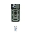 ieg™ iPhone 15 Pro Max Kılıf Ahenk Klasik - Siyah Bilvis 0.18mm Plus Cam Ekran Koruyucu
